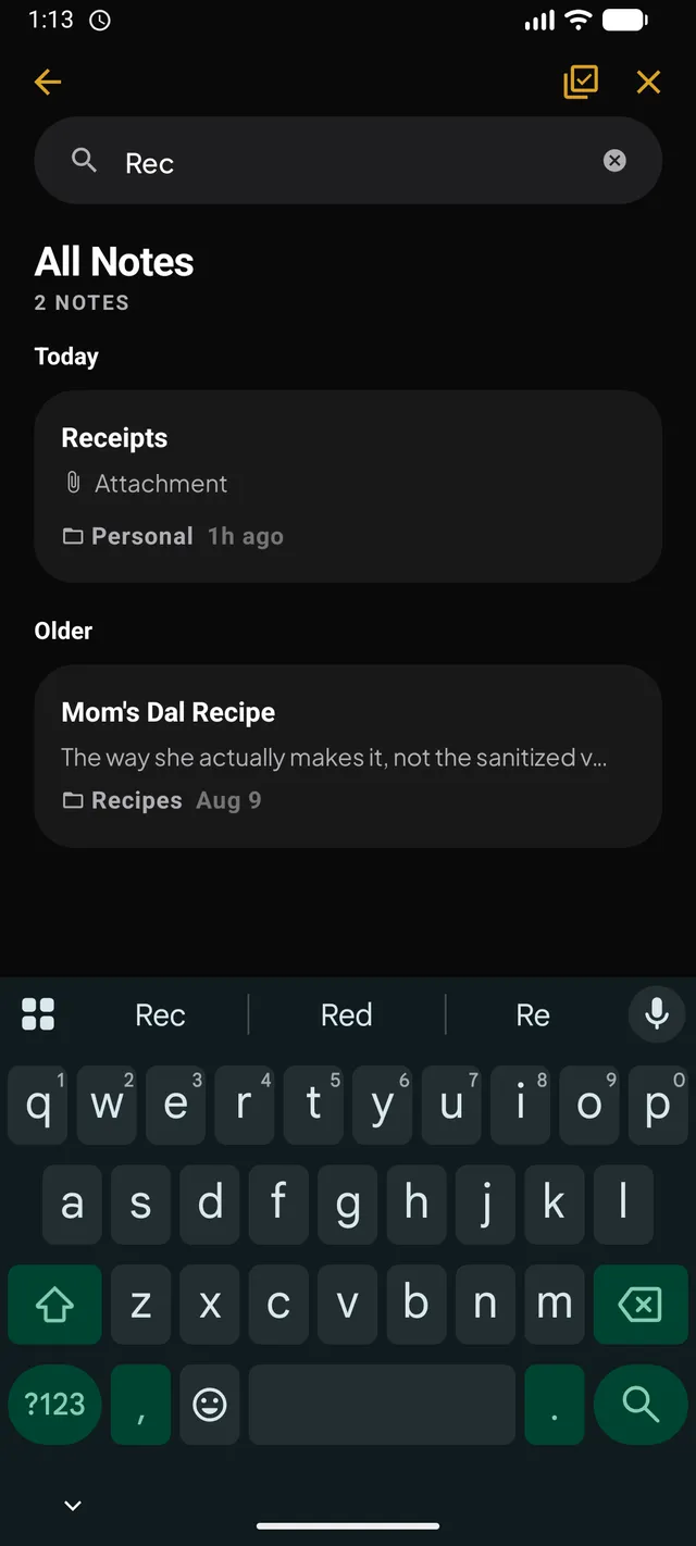 Full-Text Search — Android