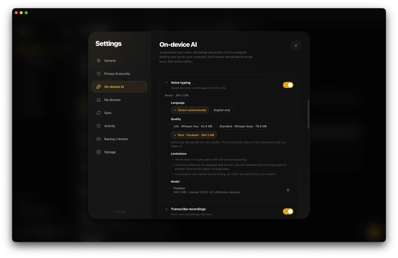 On-Device AI — Desktop