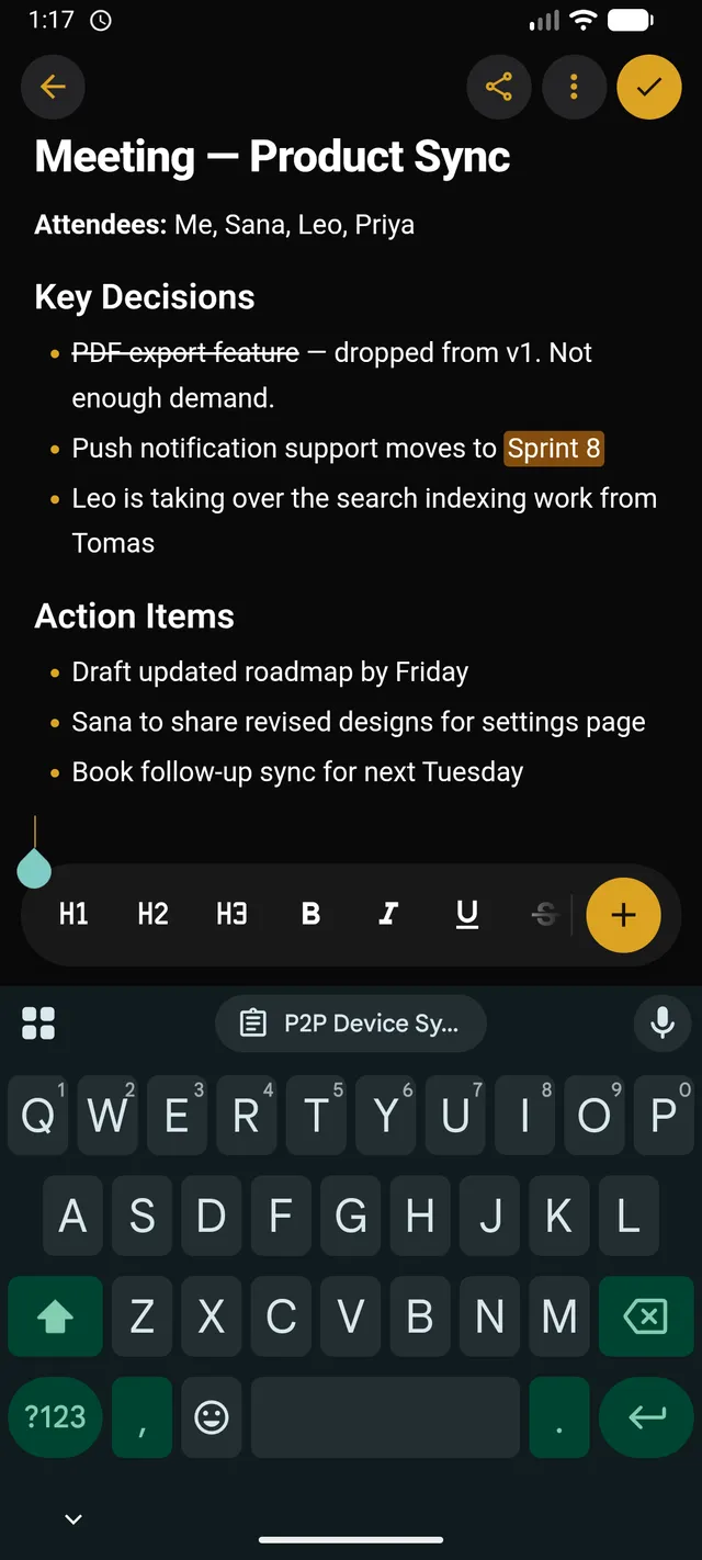 Rich Text Editor — Android